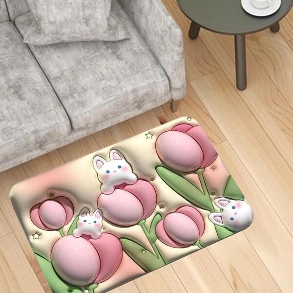 Stone Bath Mat Non Slip Anti Mould 3D Absorbent Bath Mats for Bathroom Stone - Image 5