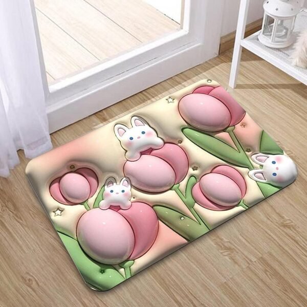 Stone Bath Mat Non Slip Anti Mould 3D Absorbent Bath Mats for Bathroom Stone - Image 3