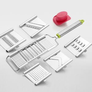 6 in 1 Stainless Steel Kitchen Chips Chopper Cutter Slicer and Grater with