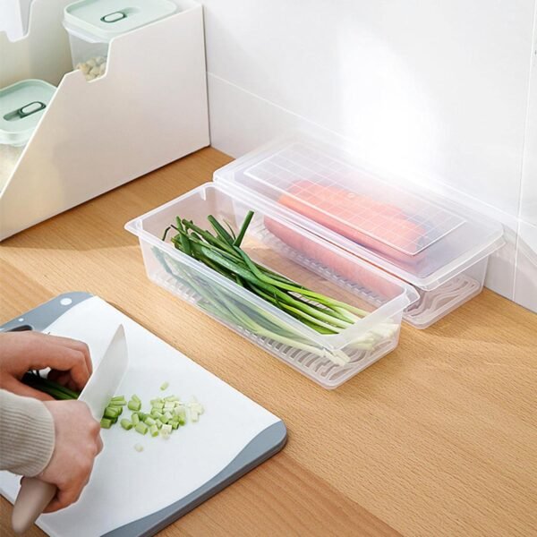 Food Storage Container with Removable Drain Plate and Lid, 1500 ml (Pack of 1 - Image 5