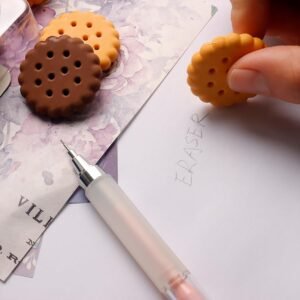 Pack of 6 Erasers Erasers Stationery School Rubber Schools Sketches Office Sign