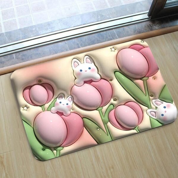 Stone Bath Mat Non Slip Anti Mould 3D Absorbent Bath Mats for Bathroom Stone - Image 4