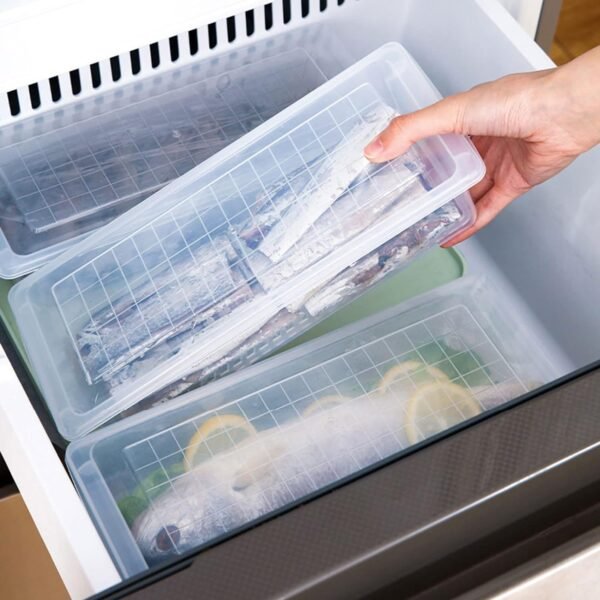 Food Storage Container with Removable Drain Plate and Lid, 1500 ml (Pack of 1 - Image 3