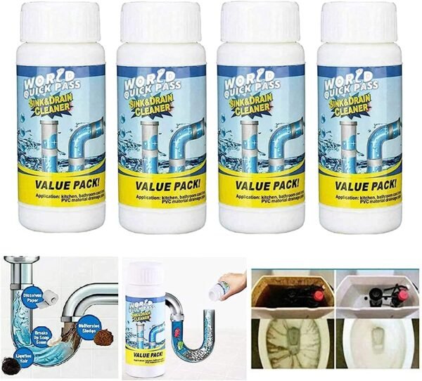 Powerful Sink and Drain Cleaner, Portable Powder Cleaning Tool Super Clog - Image 5