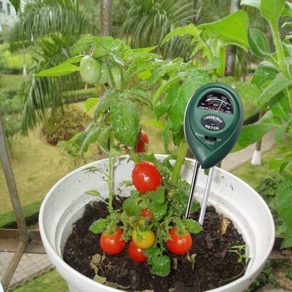 Soil Tester 3-in-1 Plant Moisture Sensor (Green) - Image 5