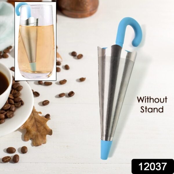 Reusable Cute Umbrella Tea Strainer Without Tray / Stand (1 Pc / Mix Color) - Image 2