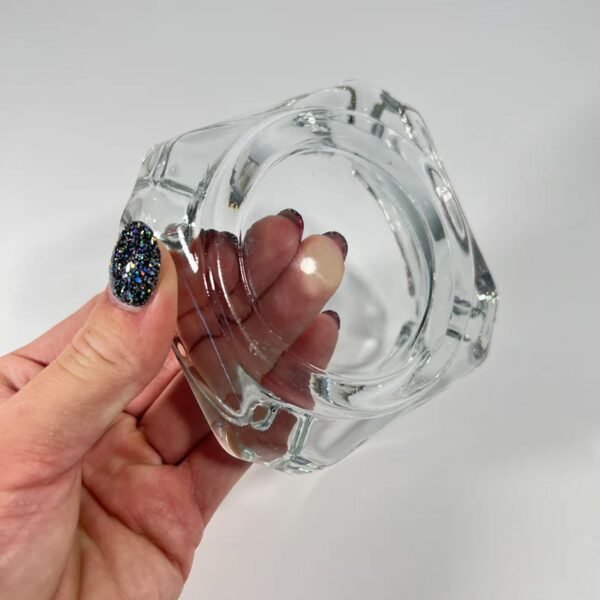 Glass Brunswick Crystal Quality Cigar Cigarette Ashtray Round Tabletop for Home - Image 3