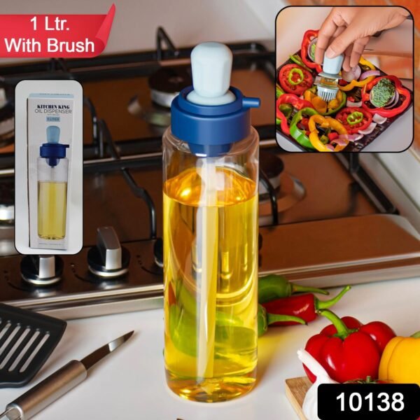 2 in 1 Transparent oilar dispenser with Silicone Oil Dropper Nozzle (1 Pc / - Image 2