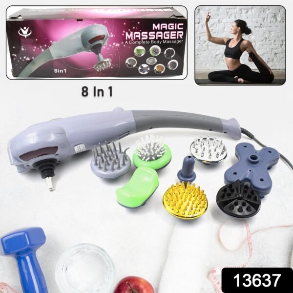 Electric 8 In 1 Full Body Massager, Magic Massager (1 Set) - Image 3