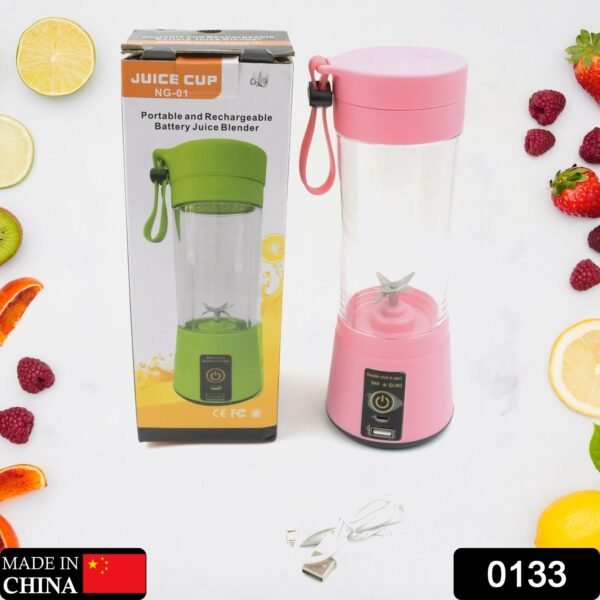 Multi-Purpose Portable USB Electric Juicer 6-Blades, Protein Shaker, Blender - Image 2