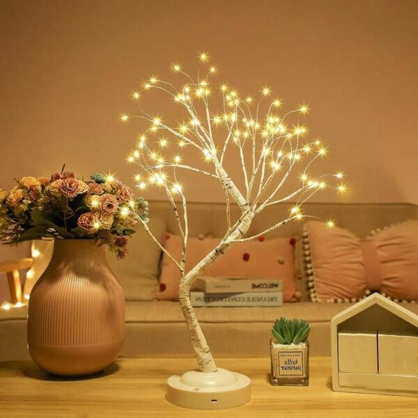 108 LED Birch Fairy Lamp ? 8 Modes, USB/Battery, Home Decor