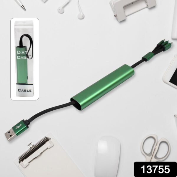 Charging Cable, 3 in 1 Extendable, Data transmit & Charging Cable (1 Pc) - Image 2