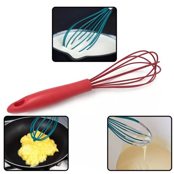 Manual Whisk Mixer Silicone Whisk, Cream Whisk, Flour Mixer, Rotary Egg Mixer,