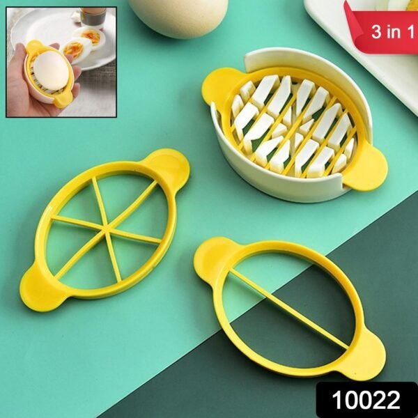 Egg Slicer, 3 in 1 Boiled Egg Slicer, Egg Slicer, Preserved Egg Slicer, Home - Image 2