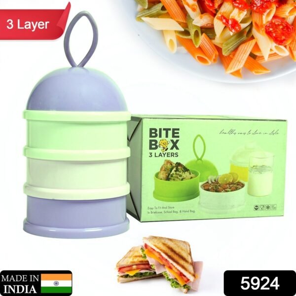 3 Layer Cute Portable Baby Food Milk Powder Storage Box Bottle Container Milk - Image 2