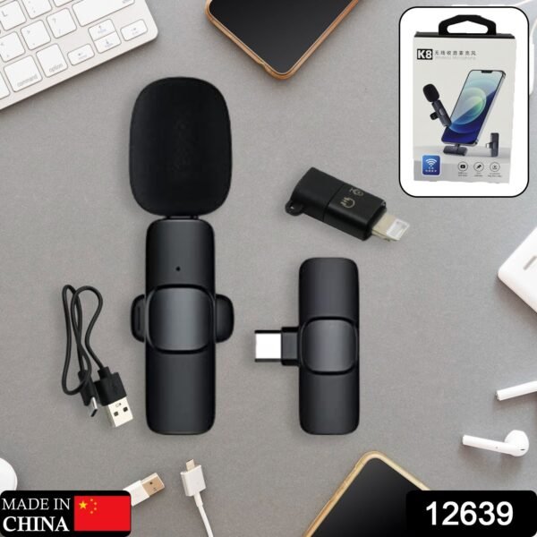 Intelligent Noise Cancelling Live Streaming Clip on Microphone for Type-C & for - Image 2