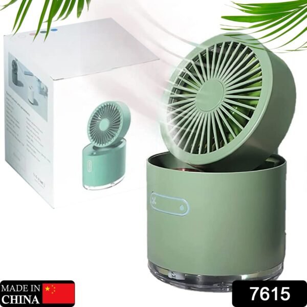 Mini Desktop Cooling Fan with Humidifier Spray - Image 2