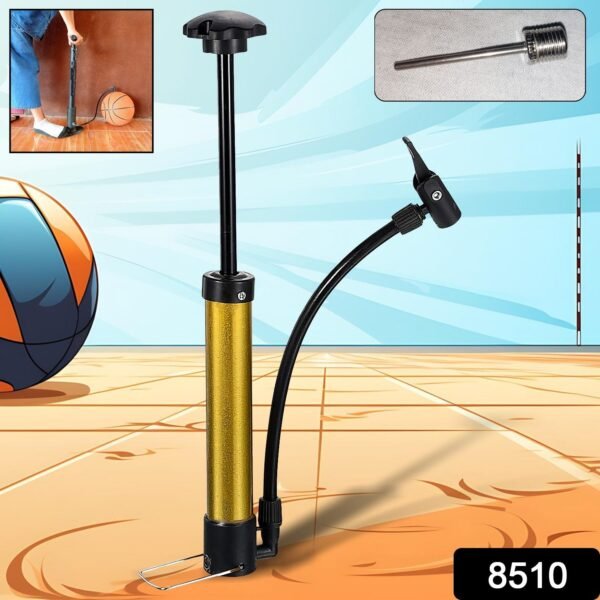 Mini Hand Air Pump ? Portable Metal High-Pressure Inflator for Sports (1 Pc) - Image 2
