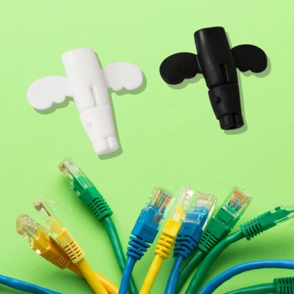 Silicone Data Cable Protector ? Angel 2-in-1 Cord Saver & Storage Tool