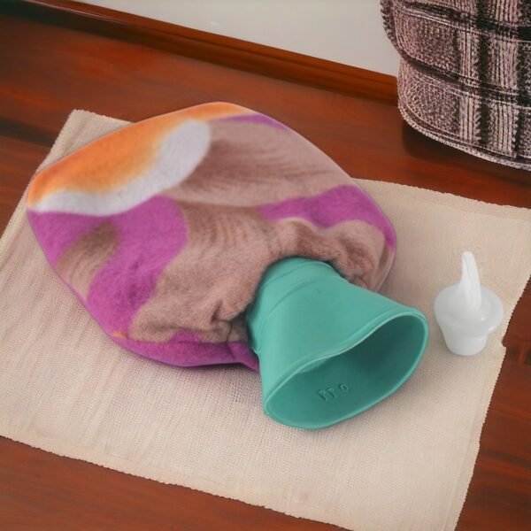 Hot Water Bottle Bag With Cover (1 Pc / Mix Design & Color / 250 ML Approx) - Image 3