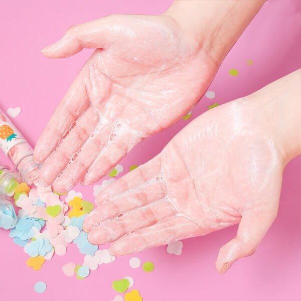 Portable Hand Washing Bath Flower Shape Paper Soap Strips In Test Tube Bottle - Image 3