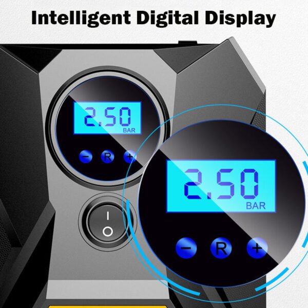 Digital Car Tyre Inflator Portable Air Compressor Pump - Image 5