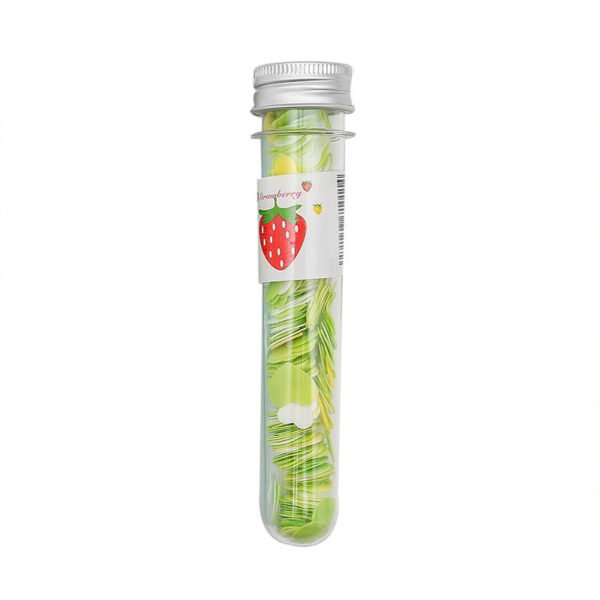Portable Hand Washing Bath Flower Shape Paper Soap Strips In Test Tube Bottle - Image 4