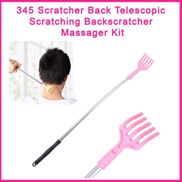 Scratcher Back, khujli stick, Telescopic Scratching Backscratcher Massager Kit - Image 3