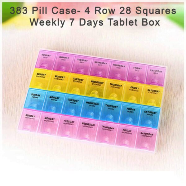 Weekly Pill Case 28-Slot Medicine Organizer - Image 3