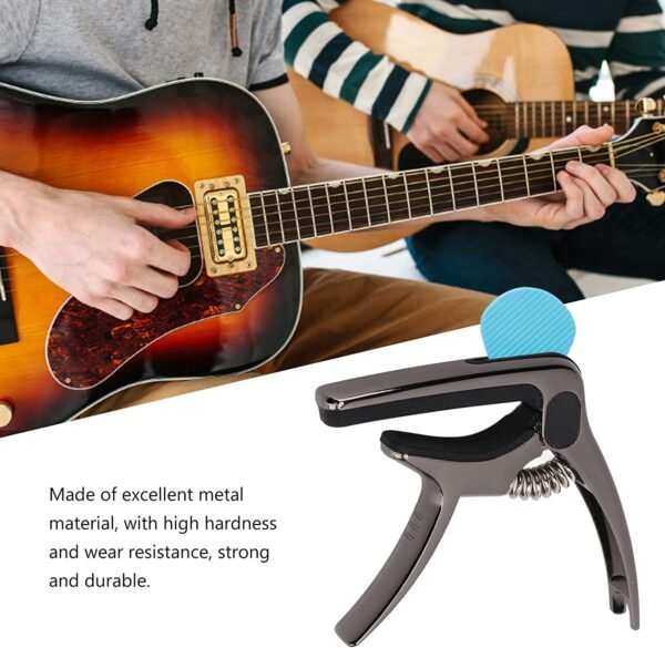 Guitar Capo with Pickup Stand, Soft for Acoustic and Electric Guitar Ukulele - Image 5