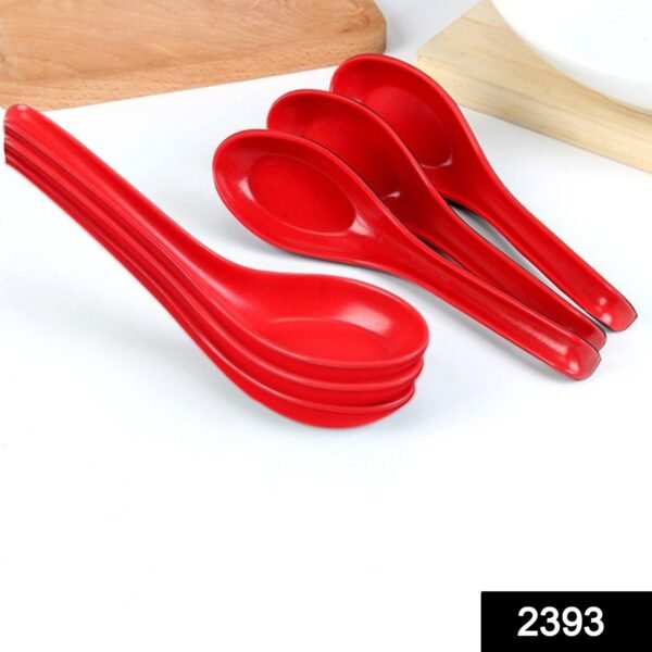 Microwave Safe, Unbreakable, Colorful Soup / Dessert Spoons, Food Grade Set of - Image 2