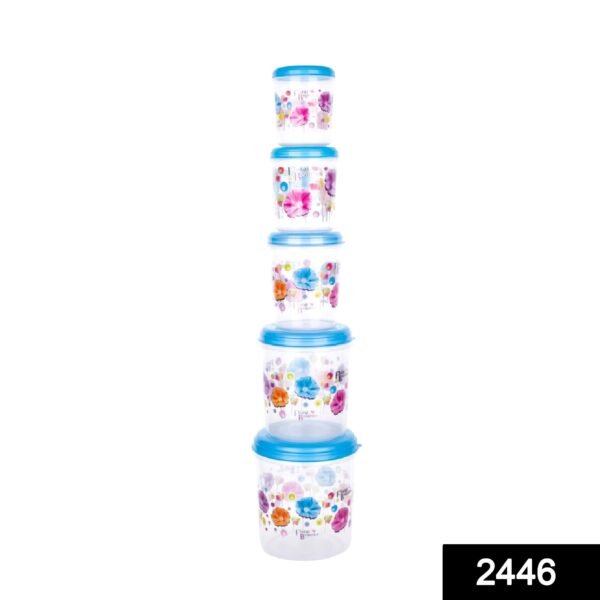 Plastic Transparent Container Air Tight Dabba Set (3000ml, 2000ml, 1000ml, - Image 2