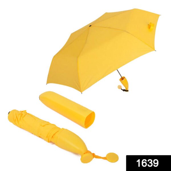 Stylish Banana Shaped Mini Foldable Umbrella - Image 2