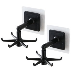 360? rotatable  hooks for hanging (Pack of 2) (Brown Box)