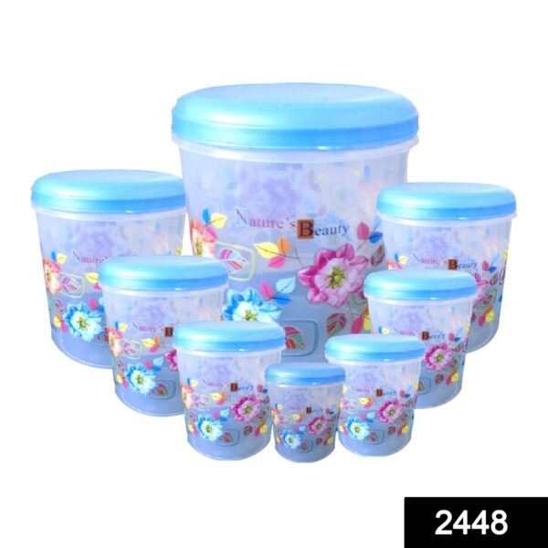 Air Tight Plastic Transparent Container Set (10000ml, 7000ml, 5000ml, 3000ml, - Image 2