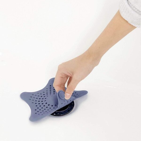 Silicone Star Shaped Sink Filter Bathroom Hair Catcher Drain Strainers for Basin - Image 5
