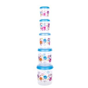 Plastic Transparent Container Air Tight Dabba Set (3000ml, 2000ml, 1000ml,