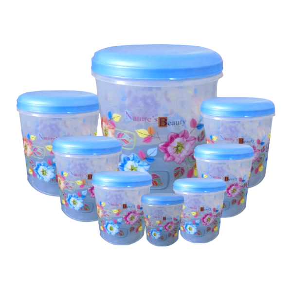 Air Tight Plastic Transparent Container Set (10000ml, 7000ml, 5000ml, 3000ml, - Image 4