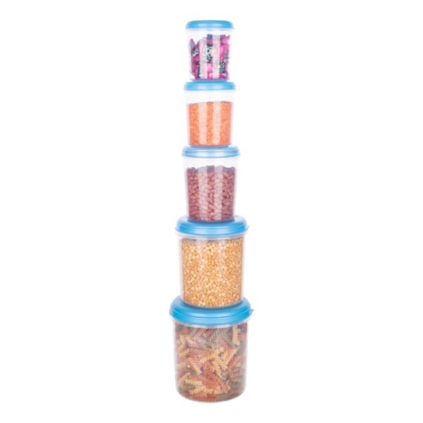 Plastic Transparent Container Air Tight Dabba Set (3000ml, 2000ml, 1000ml, - Image 4