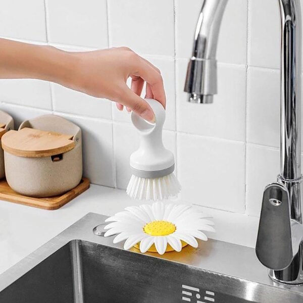 Flower Shape Portable Soap Dish Holder Soap Case - Image 4