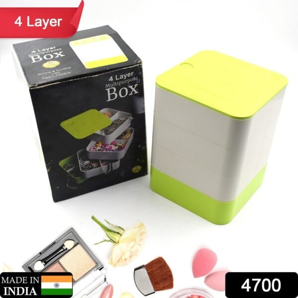 4 Layers Jewelry Box, 360 Degree Rotating Jewelry Box, Jewelry and Earring - Image 2