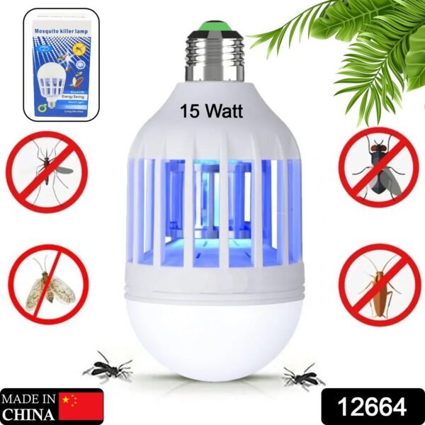 15W Mosquito Killer Lamp ? E27 LED Zapper for Flying Insects & Moths - Image 2