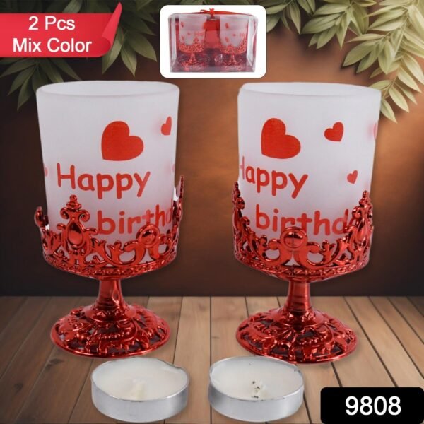 Tealight Holder Stylishly Shaped Candle Diya Stand Plastic Beautiful Design - Image 2