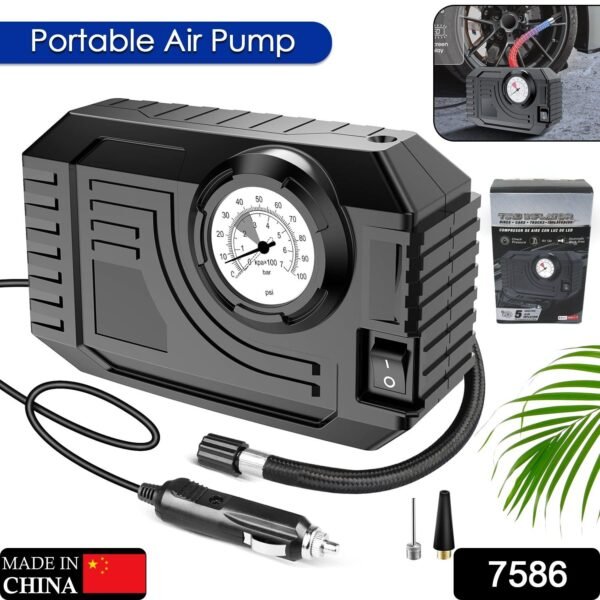 Tire Inflator Portable Air Compressor 12V Small Air Pump for Car Tires Bicycle - Image 2