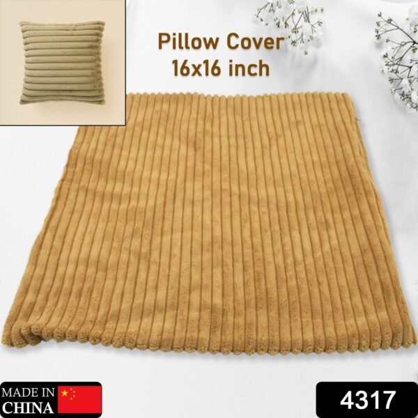 Throw Pillow Covers, 16x16 inch, Pack of 1 Couch Pillows Cover, Soft Corduroy - Image 2