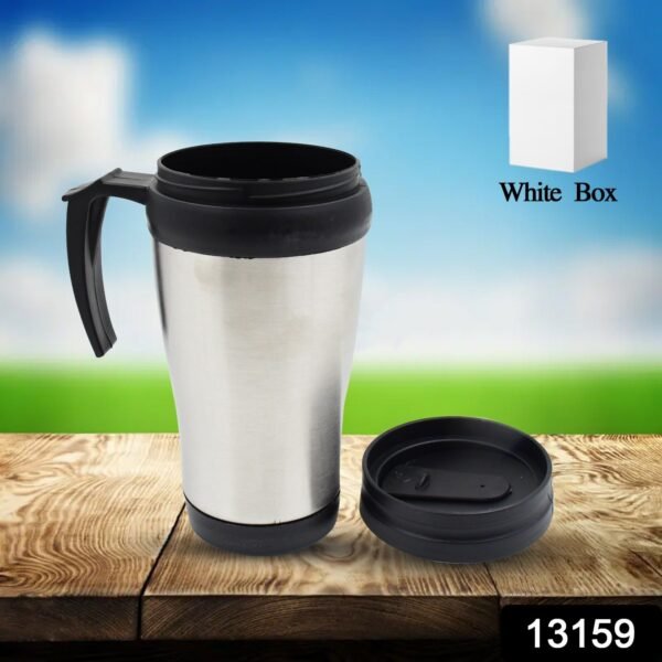 Stainless Steel Vacuum Glass Insulated Glass Coffee Cups (With Lid & Handle / 1 - Image 2