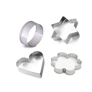 0827 Cookie Cutter Stainless Steel Cookie Cutter with Shape Heart Round Star