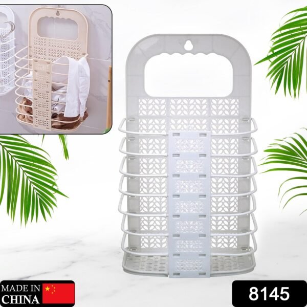Wall Hanging Laundry Basket Clothes Hanger Dirty Hamper Clothes Storage Hook - Image 2