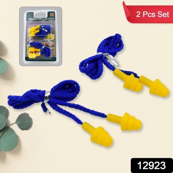 Soft Silicone Ear Plugs Hearing Protection (2 Pc Set) - Image 2