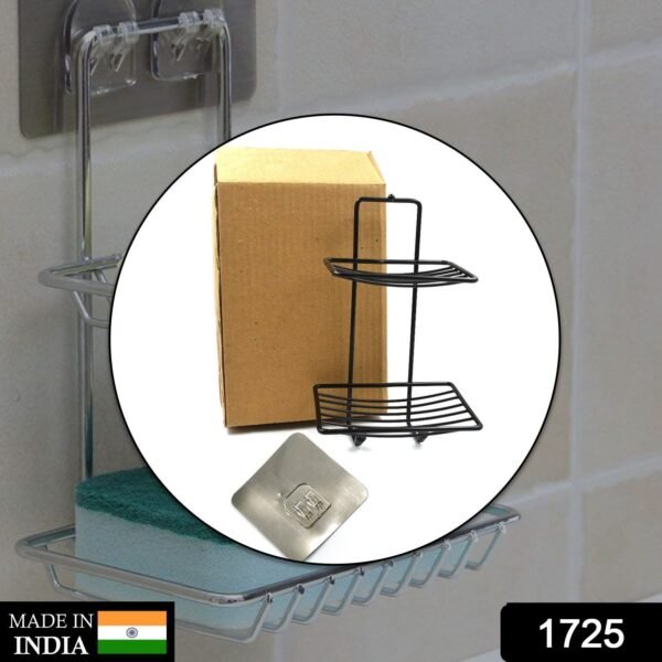 2 Layer SS Soap Rack used in all kinds of places household and bathroom - Image 2